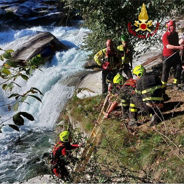 Donna di Vergiate scivola nel Toce, salvata da vigili del fuoco e Soccorso alpino