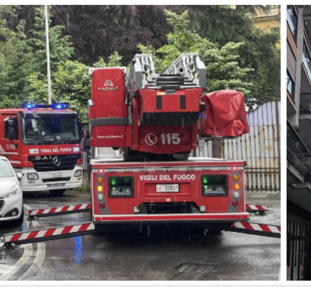 Allarme in via Sabotino a Varese: donna soccorsa in casa, i vigili del fuoco sfondano la finestra