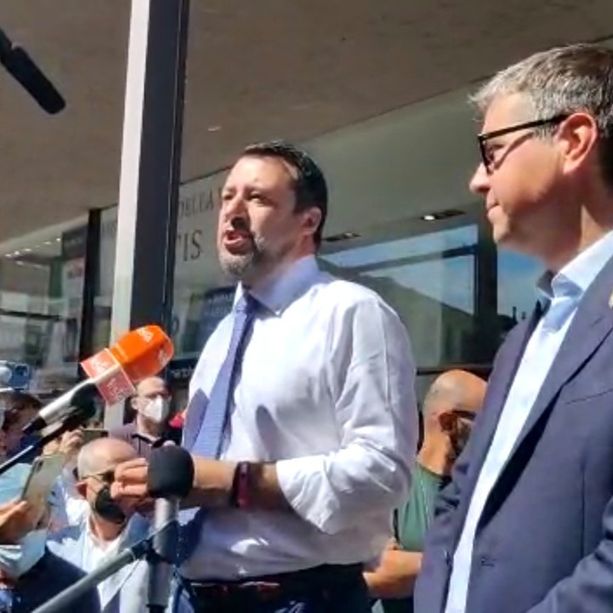 Salvini a Gallarate: «Altri cinque anni con Cassani». Sull’ospedale unico: «Ragioniamo con calma»
