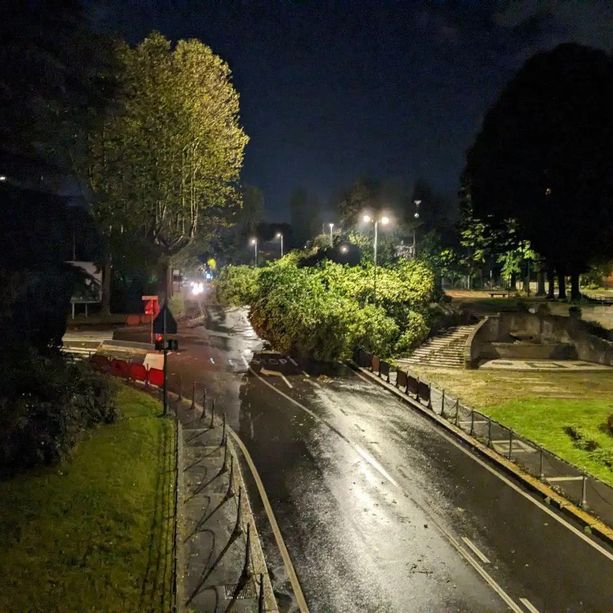 Saronno, i danni della tempesta notturna: capannoni scoperchiati, tapparelle strappate e insegne in frantumi