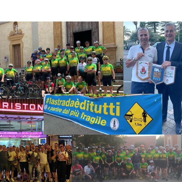 FOTO. «Dopo 300 chilometri stanchi e allegri. Ma le strade non sono molto accoglienti per i ciclisti»