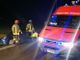 Monale: intervento di vigili del fuoco e 118 per un'auto finita in un fossato