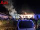 Casa in fiamme a Revigliasco in frazione Rivoira. Cinque mezzi dei vigili del fuoco al lavoro