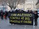 Alcune decine di manifestanti in piazza Alfieri per chiedere la liberazione di Alfredo Cospito: &quot;Contro 41 bis, ergasolo e galere&quot;