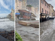 La mareggiata colpisce il Levante, a Camogli la violenza delle onde fa crollare un ristorante (Foto e Video)