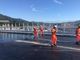 In corso la posa del primo strato di asfalto del nuovo ponte sul Polcevera (FOTO e VIDEO)
