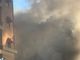 Via Tabarca chiusa per un incendio, in fiamme un contenitore di rifiuti (Foto)