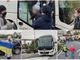 Arrivato a Imperia il primo pullman con i profughi scappati dalla guerra in Ucraina (Foto e video)