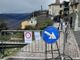 Molini di Triora: il maltempo provoca una frana sulla strada per Andagna, frazione isolata (Foto)