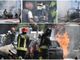 Sanremo: spaventoso incidente in corso Marconi, auto in fiamme dopo lo schianto. C'è una vittima (Foto e Video)