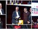 Sanremo: Walter Veltroni e Beppe Carletti premiati ieri dal sindaco al 'Festival della Parola' al Casinò (Foto)