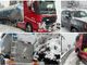 Neve nell'entroterra, mezzi pesanti di traverso sulla 28: traffico in tilt sul colle di Nava (foto)