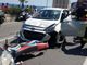 Violento scontro auto-moto sull'Aurelia a Bergeggi: un codice rosso all'ospedale Santa Corona (FOTO)