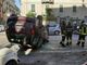 Savona, auto ribaltata in corso Mazzini: soccorsi mobilitati (FOTO e VIDEO)