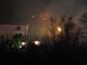 Stella, incendio sulla SS334: distrutto uno chalet in legno