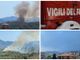 Fiamme nei boschi di Arnasco non ancora domate: le operazioni di spegnimento andranno avanti in giornata
