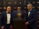 Calcio. Notte da Pallone d'oro per Simone Marinelli, l'ex presidente di Savona e Albenga a Parigi insieme a Simone Sinopia e Roberto Cancellara