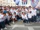 FOTONOTIZIA. Savona premiato in Piazza Sisto, la festa biancoblu nel cuore della città