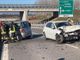 Frontale sul raccordo dell'Asti-Cuneo a Bombonina: due feriti gravi [VIDEO]