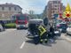Incidente stradale a Saluzzo: un'auto ribaltata in corso 4 novembre e un ferito
