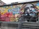 Deturpato il murales “Piazza dell'Amore” in piazza Boves a Cuneo (FOTO)
