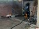 Fiamme in un locale caldaia in via Saluzzo a Pinerolo