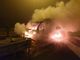 Automezzo per trasporto animali va in fiamme all’uscita di Riva di Pinerolo