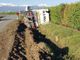 Vigone: camion finisce nel fosso sulla Provinciale per Buriasco