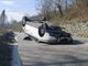 Brutto incidente sulla Pedemontana, perde il controllo dell'auto che si ribalta