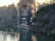 A fuoco il Fluido nel parco del Valentino