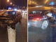 Notte di pioggia nel Torinese, incidenti a raffica: due persone in ospedale e auto distrutte