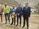 Torino Esposizioni, viaggio nel cantiere della Biblioteca Civica e del Teatro Nuovo col sindaco e il Commissario Europeo Gentiloni