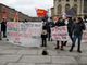 Protesta dei No Tav in piazza Castello: &quot;Investire denaro in sanità pubblica&quot;