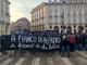 Cospito, presidio degli anarchici in piazza Castello: &quot;La vostra democrazia repressione e ipocrisia&quot;