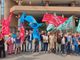 Più di 100 dipendenti del Palagiustizia manifestano davanti all'ingresso di via Falcone: &quot;Il Ministero si dimentica di noi&quot;
