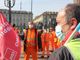 A Torino sfila la rabbia dei cantonieri: &quot;Telefono alla guida e velocità, abbiamo paura di lavorare&quot; [FOTO e VIDEO]