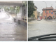 Pioggia battente e persistente sul Varesotto: strade come torrenti e sottopassi allagati