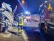 FOTO. Pauroso incidente sulla tangenziale a Vedano Olona: automobilista estratto dalle lamiere dell'auto