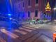 FOTO. Schianto tra un'auto e una moto sulla statale a Samarate, 35enne trasportato al pronto soccorso