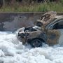 Paura in autostrada, automobile prende fuoco durante la marcia. Intervento dei vigili del fuoco