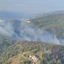 Incendio a Branega, le fiamme tornano a svilupparsi nella notte: vigili del fuoco di nuovo al lavoro