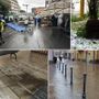 Maltempo sul Ponente, mattinata di nubifragi e grandinate: decine di interventi per allagamenti, ma nessuna situazione critica (Foto e video)