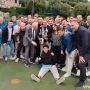 FOTONOTIZIA. Celle Varazze in festa, consegnato ai biancoblu il trofeo per la vittoria del campionato d'Eccellenza