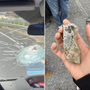 Boves, sassi contro i veicoli sulla provinciale 21: colpito pulmini con giovani atleti, auto e camper