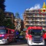 Incendio in via Crispi: in fiamme un appartamento