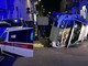 Auto si ribalta, paura a Busto Arsizio