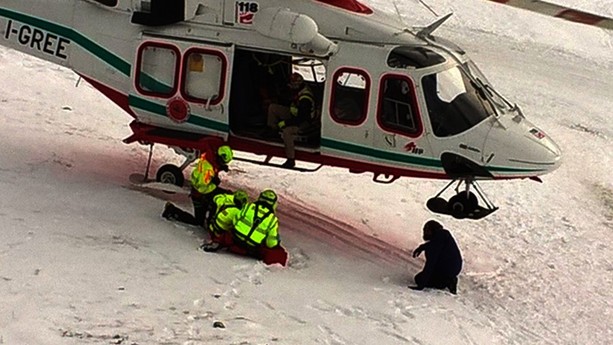 Valanga sulla Bisalta a Peveragno, il Soccorso alpino recupera un ferito in ipotermia Valanga sulla Bisalta a Peveragno, il Soccorso alpino recupera un ferito in ipotermia