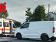 Viabilità paralizzata in corso Casale per un incidente tra moto e furgone Viabilità paralizzata in corso Casale per un incidente tra moto e furgone