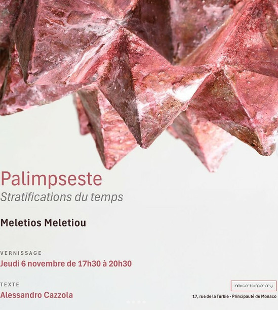 MELETIOS MELETIOU: Palinsesto. Stratificazioni del tempo MELETIOS MELETIOU: Palinsesto. Stratificazioni del tempo