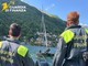 Catamarano si ribalta per il vento forte sul lago Maggiore: diportista salvato dalla motovedetta della Guardia di Finanza